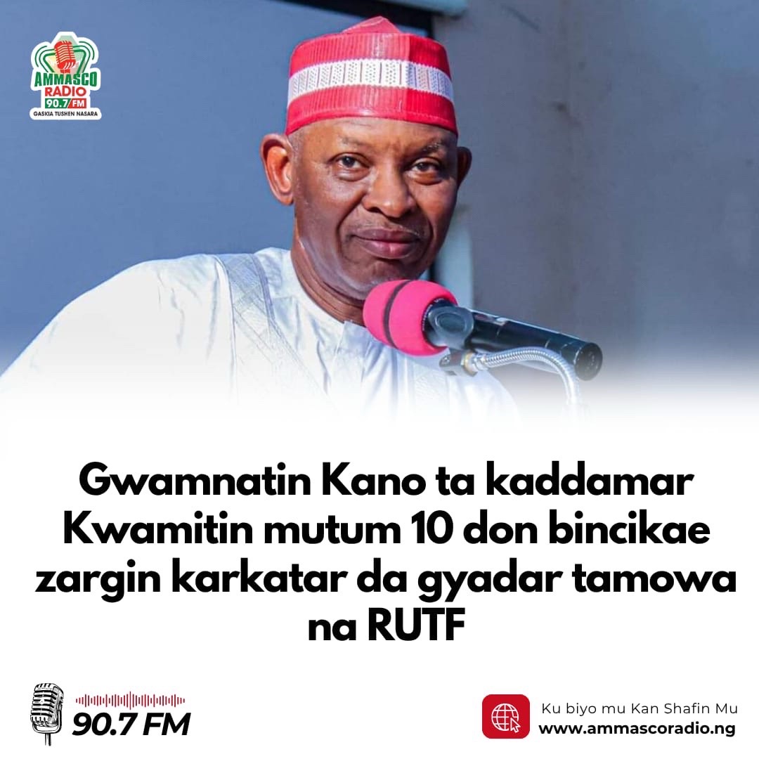 Gwamnatin Kano ta kaddamar Kwamitin mutum 10 don bincikae zargin karkatar da gyadar tamowa, da sauran abinci yara Mai dauke da magani