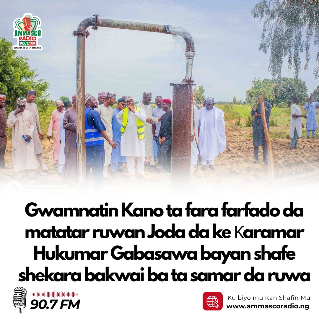 Gwamnatin Kano ta fara farfado da matatar ruwan Joda da ke Ƙaramar Hukumar Gabasawa bayan ta shafe shekara bakwai ba ta samar da ruwa